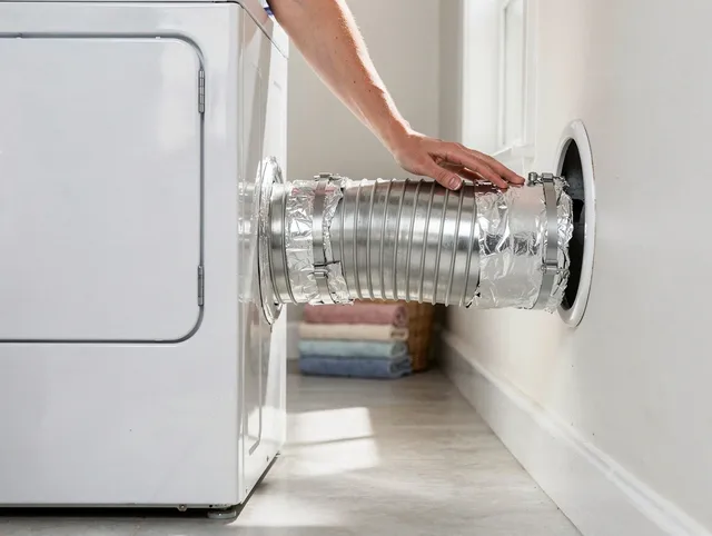 Professional dryer vent hose installation by Windham Dryer Vent Cleaning in Windham
