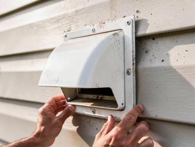 Windham Dryer Vent Cleaning technician delivering thorough residential dryer vent cleaning service in Windham